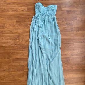 Donna Morgan Pale Blue Strapless Dress